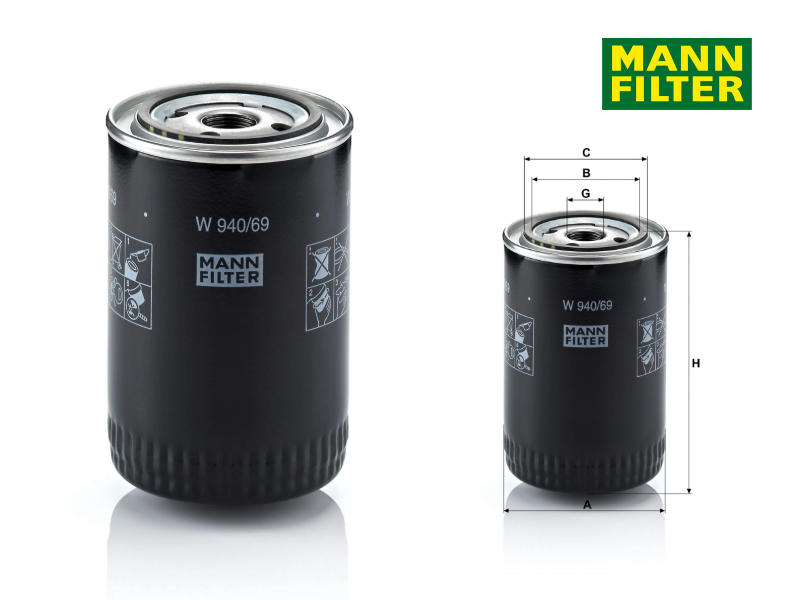 Filter ulja W940/69 MANN